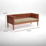 Sheesham Wooden 5 Seater Sofa Set for Living Room - Image 4