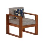 Solid Sheesham Wooden 5 Seater Sofa Set – Elegant Wooden Frame - Image 5