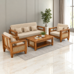 Sheesham Wooden 5 Seater Sofa for Living Room
