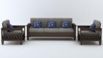 Solid Wood 5 Seater Sofa Set – Traditional Sheesham Craftsmanship & Modern Comfort - Image 4