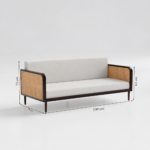 Premium Sheesham Wood 5 Seater Living Room Sofa Set – Walnut - Image 6