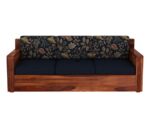 Solid Sheesham Wood 5 Seater Sofa Set for Living Room Hall Office Hotel Wooden 3+1+1 Seater Sofa Furniture (Honey Finish) - Image 2