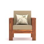 Traditional Carved Sheesham Wood 5 Seater Sofa Set – Honey & Walnut - Image 5