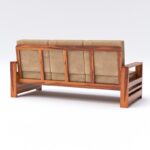 Artisan Sheesham Wood 5 Seater Sofa Set – Premium Honey Finish - Image 8