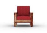 Elegant Solid Wood 5 Seater Sofa Set – Sheesham Natural Finish - Image 3
