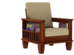 Solid Sheesham Wood 5 Seater Sofa set With Center Table - Image 4