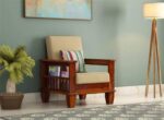 Solid Sheesham Wood 5 Seater Sofa set With Center Table - Image 8