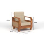 Sheesham Wooden 5 Seater Sofa for Living Room - Image 2