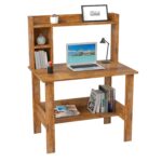 Solid Sheesham Wood Study Table | Black, White & Walnut Finish - Image 3