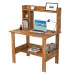 Solid Sheesham Wood Study Table | Black, White & Walnut Finish - Image 6