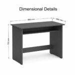 Solid Sheesham Wood Study Table with Storage | Walnut Finish | Home & Office Work Desk - Image 6