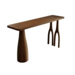 Solid Sheesham Wood Bar Table | Honey Finish | Modern High-Top Counter Table for Home & Dining - Image 2