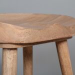 Solid Sheesham Wood Bar Stool | Honey Finish | High-Strength Wooden Counter Stool - Image 7