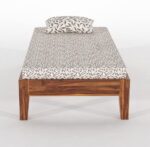 RASWOOD Sheesham Wood Single Bed Without Headboard – Natural Finish - Image 3