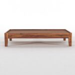 RASWOOD Sheesham Wood Single Bed Without Headboard – Natural Finish - Image 5