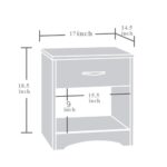 RASWOOD Sheesham Wood Bedside Table with Drawer & Shelf – Walnut Finish - Image 2