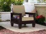 RASWOOD Sheesham Wood Single Seater Sofa – 1 Seater, Walnut Finish - Image 5