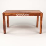 RASWOOD Solid Sheesham Wood 6 Seater Dining Table – Honey Finish - Image 6