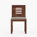 RASWOOD Solid Sheesham Wood 4 Seater Dining Table – Teak Finish - Image 3