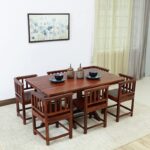 RASWOOD Sheesham Wood 6 Seater Dining Table – Honey Oak Finish - Image 2