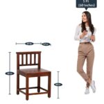 RASWOOD Sheesham Wood 6 Seater Dining Table – Honey Oak Finish - Image 4