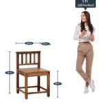 RASWOOD Sheesham Wood 6 Seater Dining Table – Rustic Teak Finish - Image 4