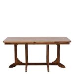 RASWOOD Sheesham Wood 6 Seater Dining Table – Rustic Teak Finish - Image 6