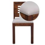 RASWOOD Solid Sheesham Wood 2 Seater Dining Table – Brown Finish - Image 5