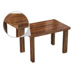 RASWOOD Solid Sheesham Wood 2 Seater Dining Table – Walnut Finish - Image 2