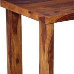 RASWOOD Solid Sheesham Wood 2 Seater Dining Table – Walnut Finish - Image 4