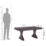 RASWOOD Solid Sheesham Wood 6 Seater Dining Table – Walnut Finish - Image 3