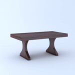 RASWOOD Solid Sheesham Wood 6 Seater Dining Table – Walnut Finish - Image 7