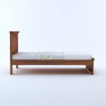 RASWOOD Solid Sheesham Wood Single Bed – Natural Finish | Premium Furniture - Image 4