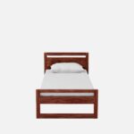 RASWOOD Solid Sheesham Wood Single Bed – Teak Finish | Premium Furniture - Image 3
