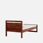 RASWOOD Solid Sheesham Wood Single Bed – Teak Finish | Premium Furniture - Image 5
