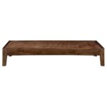 RASWOOD Sheesham Wood Single Bed Without Headboard – Walnut Finish - Image 3