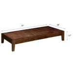RASWOOD Sheesham Wood Single Bed Without Headboard – Walnut Finish - Image 5