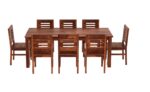 RASWOOD Solid Sheesham Wood 8 Seater Dining Table – Honey Finish - Image 3