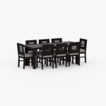 RASWOOD Sheesham Wood 8 Seater Dining Table – Warm Chestnut Finish - Image 2