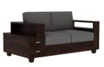 RASWOOD Sheesham Wood 2 Seater Sofa with Storage – Walnut Finish - Image 5