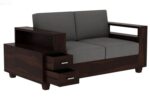 RASWOOD Sheesham Wood 2 Seater Sofa with Storage – Walnut Finish - Image 4
