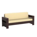 RASWOOD Sheesham Wood 3 Seater Sofa with Storage – Walnut Finish - Image 4