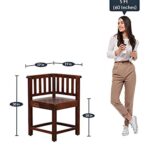 RASWOOD Sheesham Wood 4 Seater Dining Table – Honey Oak Finish - Image 3