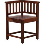 RASWOOD Sheesham Wood 4 Seater Dining Table – Honey Oak Finish - Image 5