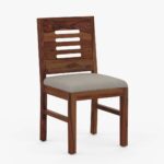 RASWOOD Sheesham Wood 4 Seater Dining Table – Natural Teak Finish - Image 5