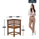 RASWOOD Sheesham Wood 4 Seater Dining Table – Rustic Teak Finish - Image 3