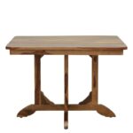RASWOOD Sheesham Wood 4 Seater Dining Table – Rustic Teak Finish - Image 7