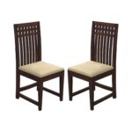 RASWOOD Sheesham Wood Dining Chairs Set of 6 – Walnut Finish - Image 2