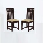 RASWOOD Sheesham Wood Dining Chairs Set of 4 – Walnut Finish - Image 2