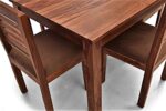 RASWOOD Sheesham Wood 4 Seater Dining Table – Brown Teak Finish - Image 4